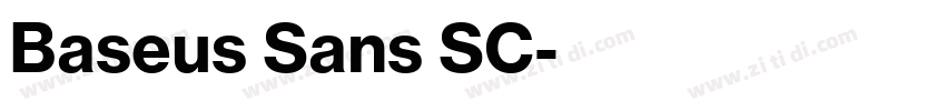 Baseus Sans SC字体转换